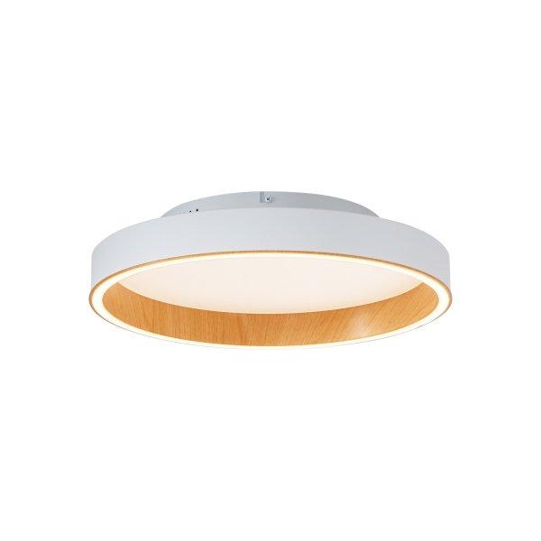 Design mennyezeti lámpa fehér fa hatású 40 cm LED-del, 3 fokozatú
kapcsolóval - Ingo