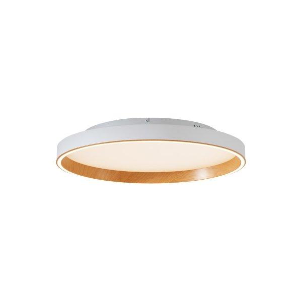 Design mennyezeti lámpa fehér fa hatással 60cm LED-del, 3 fokozatú
kapcsolóval - Ingo