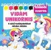 Vidm unikornis - 6 szn festkpalettval minden oldalon - 