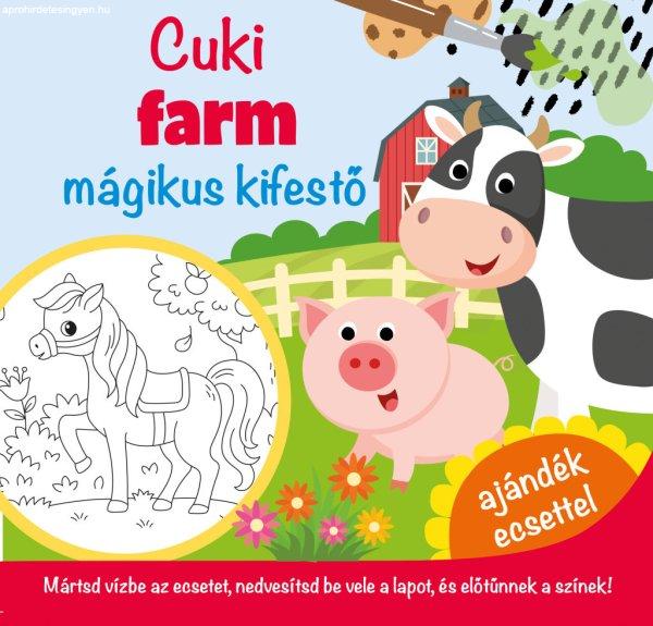 Cuki farm - mágikus kifestő - ajándék ecsettel