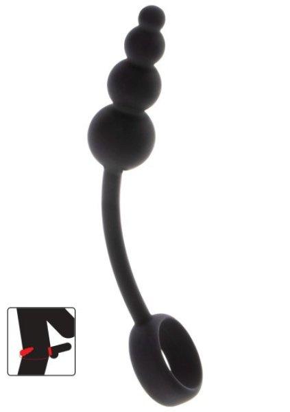 ToyJoy Manpower Anal Plug & Cock Ring Black