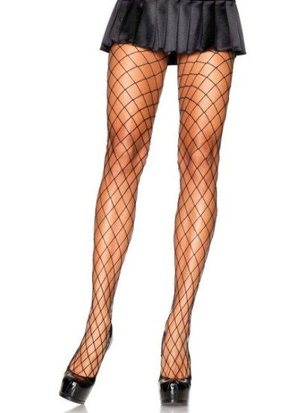Leg Avenue Diamond Fishnet Pantyhose 9005 Black