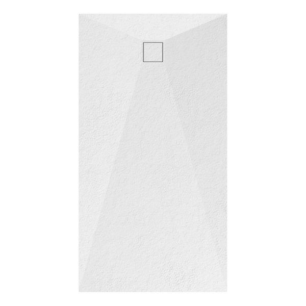 Welland kőhatású zuhanytálca szifonnal 80 x 150 cm - fehér (GT-15080SS)
