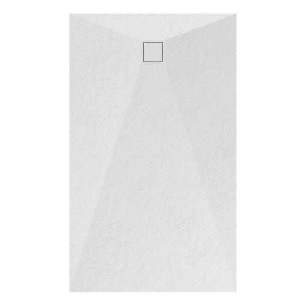 Welland kőhatású zuhanytálca szifonnal 90 x 150 cm - fehér (GT-15090SS)