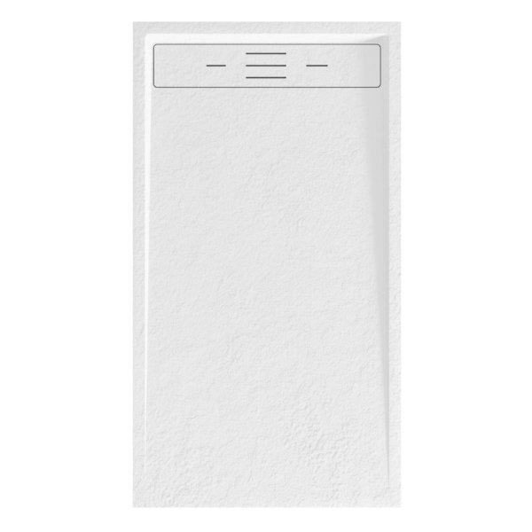 Welland kőhatású zuhanytálca szifonnal 80 x 150 cm - fehér (GT-15080LS)