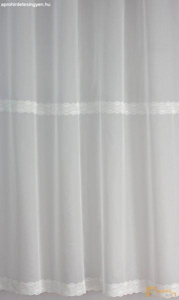 Két sorban hímzett hálókötésű voile függöny - 290cm