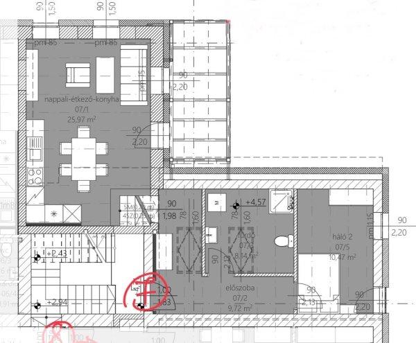 Eladó 56m2-es Téglalakás, Hatvan