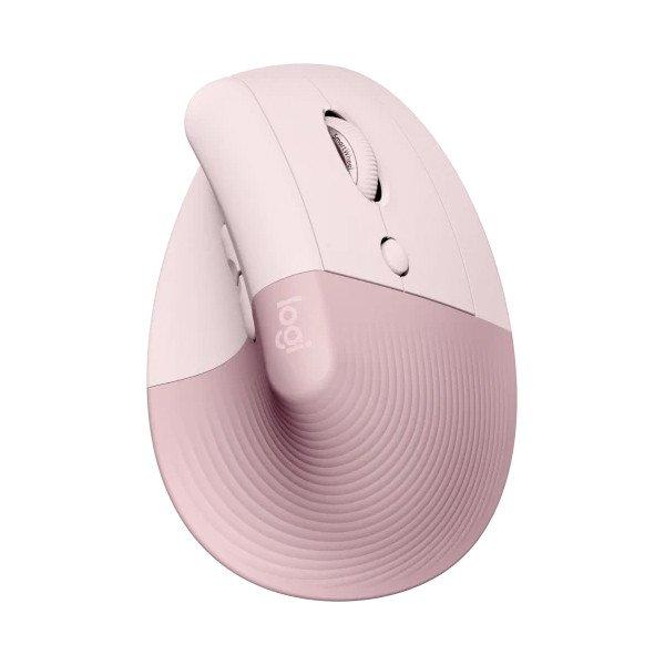 Logitech Lift Vertical Ergonomic Egér vertikális egér, rózsaszín