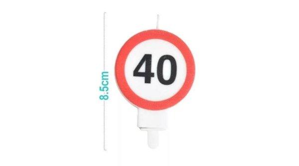 40-es szülinapi gyertya