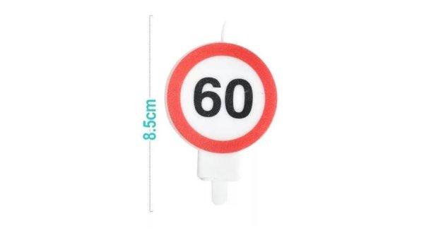 60-as szülinapi gyertya