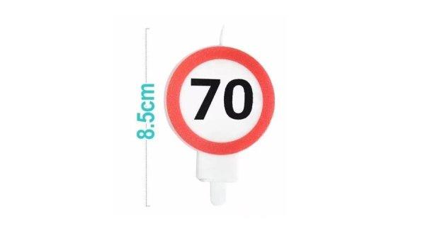 70-es szülinapi gyertya