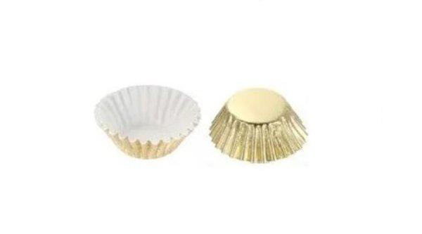 Arany minimuffin papír 3,5 cm 40 db