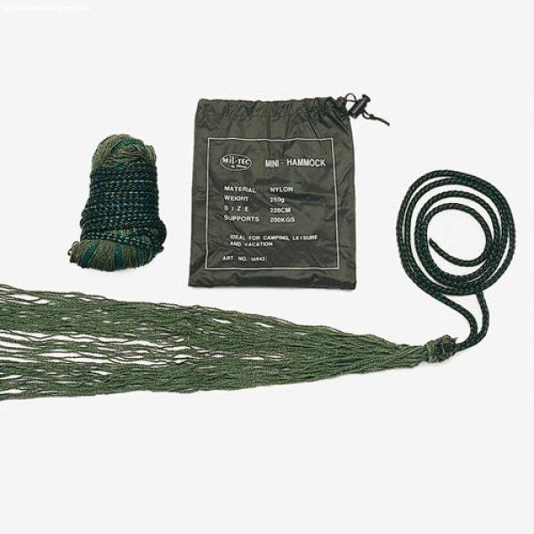 Mil-Tec függőágy, hammocks, mini csomagolás, olíva