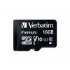 Verbatim 44082 SDHC 16GB U1 Class 10 micro memriakrtya + a