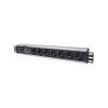 Manhattan eloszt - 19" 1.5U Rackmount eloszt, 7 aljza