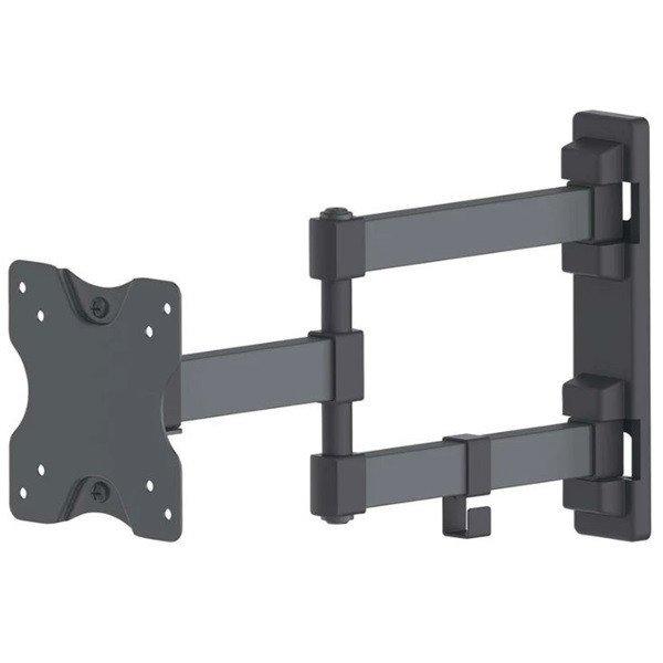 Manhattan TV állvány - Fali, dönthető, forgatható, TV állvány Fekete
(max.VESA:100x100)(13"-27"-ig)