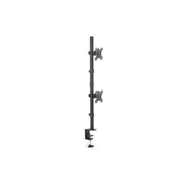 DIGITUS DA-90438 C-bilincses/gyűrűs univerzális (VESA 75/100) 2-es fekete
függőleges monitor tartó állvány