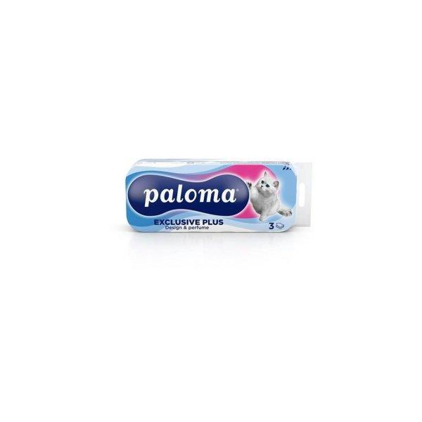 Toalettpapír 3 rétegű 100% cellulóz 150 lap/tekercs 10 tekercs/csomag
Exclusive Plus Paloma parfüm