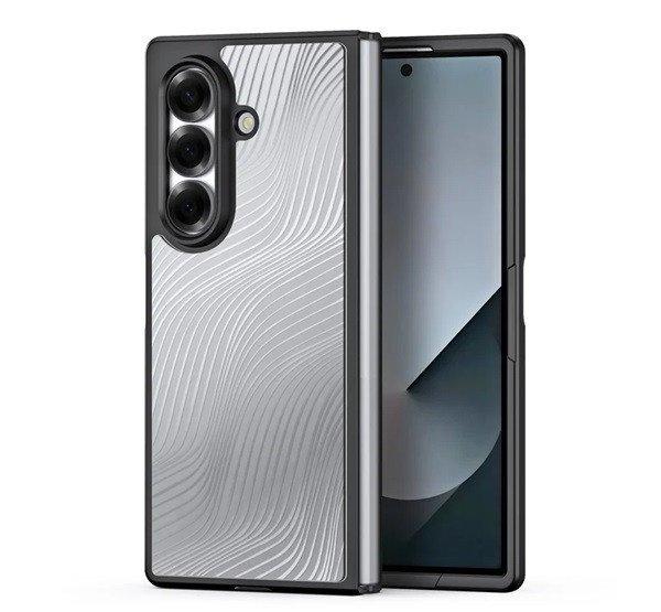 DUX DUCIS AIMO szilikon telefonvédő (ütésállóság, kameravédő, matt,
hullám) FEKETE Samsung Galaxy Z Fold7 (SM-F966)
