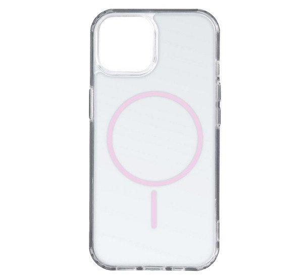 Szilikon telefonvédő (ultravékony, műanyag hátlap, MagSafe, légpárnás
sarok) RÓZSASZÍN Apple iPhone 11