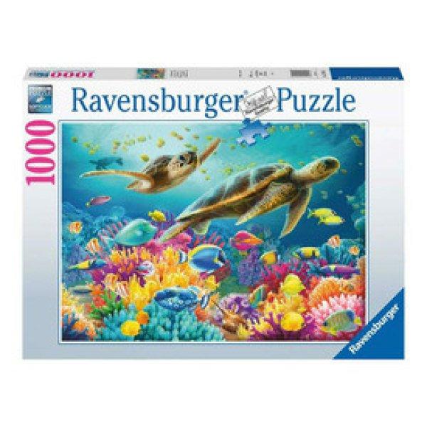 Puzzle 1000 db - víz alatti kékség