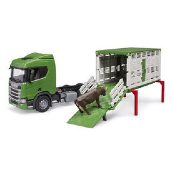 Scania Super 560R szarvasmarha-szállító teherautó 1 szarvasmarhával