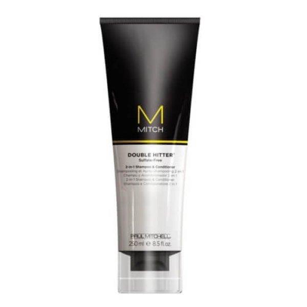 Paul Mitchell Szulfátmentes 2 az 1-ben sampon és balzsam Mitch (Double Hitter
Sulfate-Free 2 In 1 Shampoo & Conditioner) 250 ml