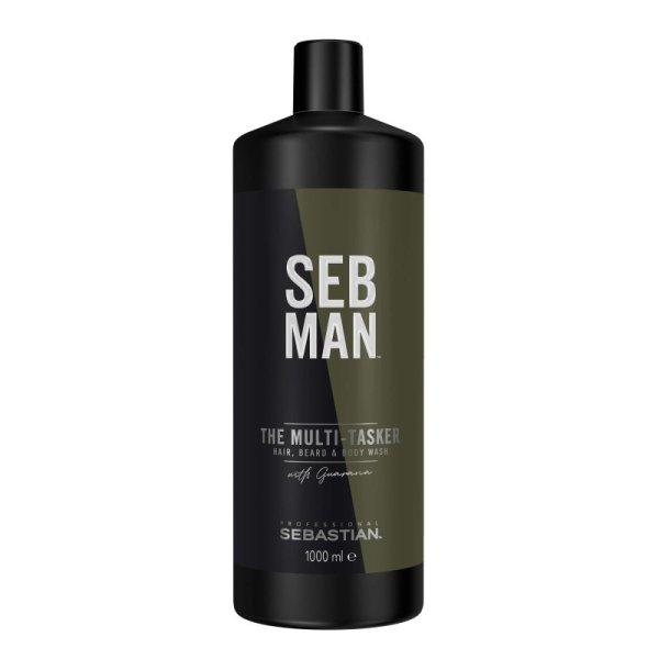 Sebastian Professional Haj-, szakáll- és testsampon SEB MAN The Multitasker
(Hair, Beard & Body Wash) 1000 ml