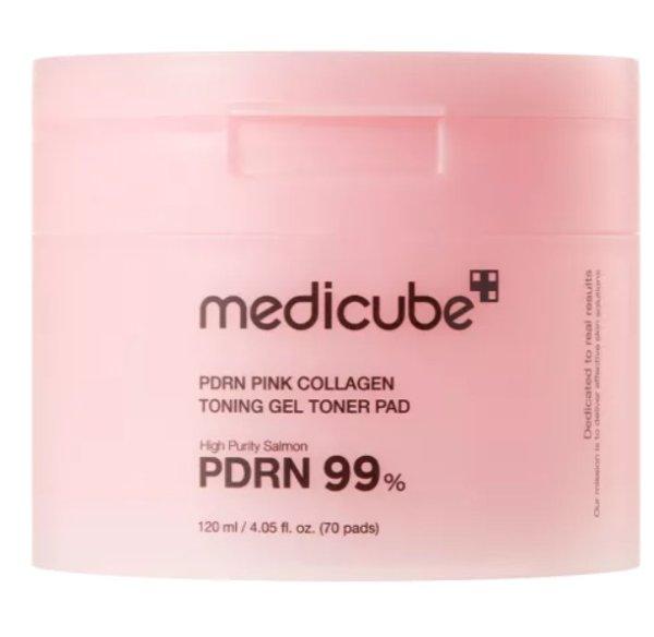 Medicube Zselés tonizáló párnák PDRN Pink (Collagen Toning Gel Toner Pad)
70 db