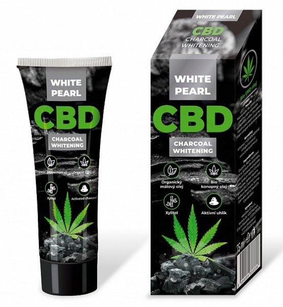 VitalCare Fehérítő fogkrém CBD Charcoal (Whitening Toothpaste) 75 ml