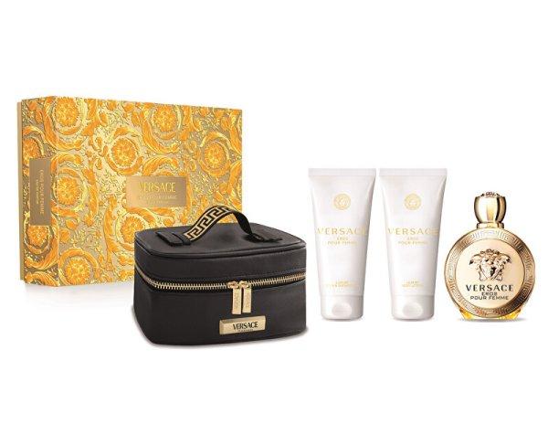 Versace Eros Pour Femme - EDP 100 ml + tusfürdő 100 ml + testápoló 100 ml +
kozmetikai táska