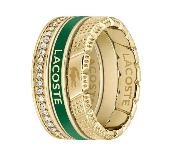 Lacoste Stílusos acél gyűrű szett 2040282 52 mm