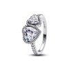 Pandora Ezst gyr csillog szvek Timeless 193659C01 60 mm