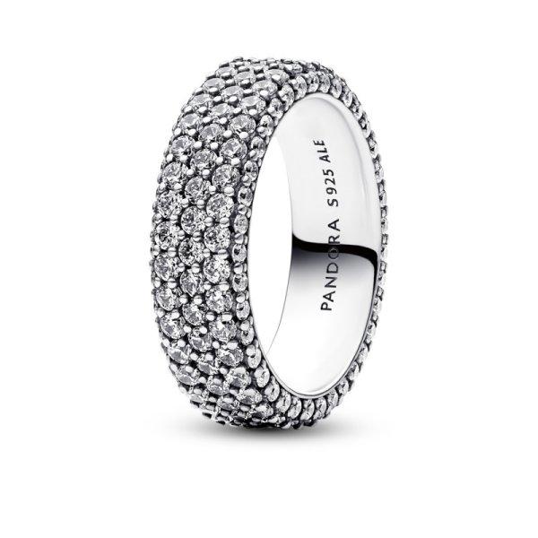 Pandora Időtlen pavé gyűrű Timeless 192634C01 58 mm
