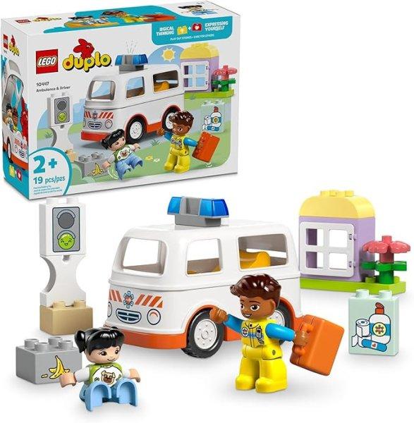 LEGO DUPLO Mentőautó és mentősofőr (10447) – oktató járműjáték 2
éves kortól
