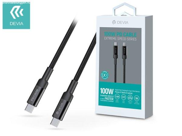 DEVIA Extreme Speed Series 1 USB Type-C - USB Type-C Adat- És Töltőkábel 1,5
m vezetékkel