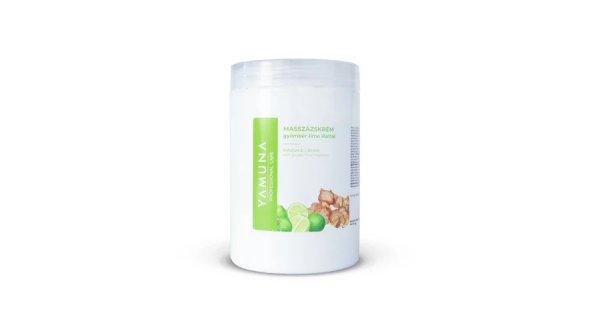 YAMUNA Masszázskrém gyömbér-lime illattal 1020 g