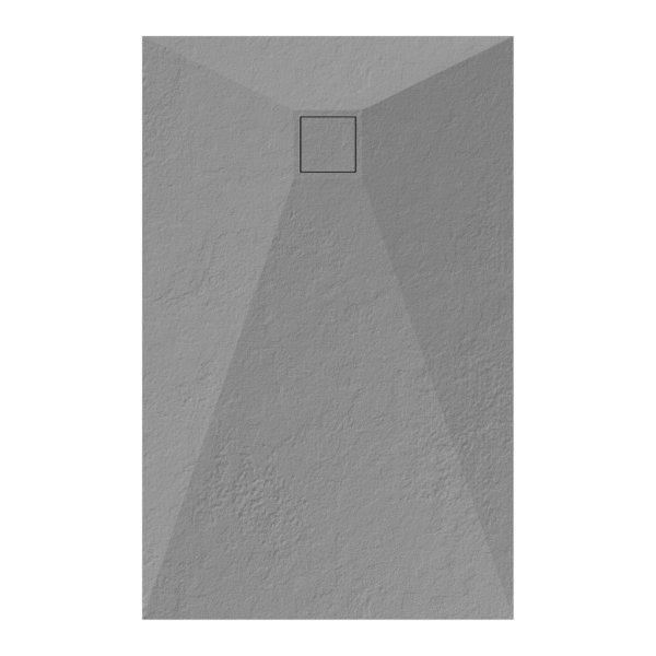 Welland kőhatású zuhanytálca szifonnal 70 x 110 cm - szürke (GT-11070SS)