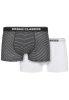 Urban Classics Organic Boxer Shorts 2-Pack mini stripe aop+w