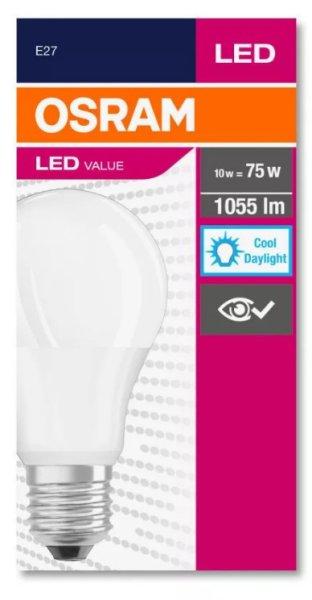 OSRAM Value LED E27 10W-4000K 1055lumen GLOBE CLASSIC A 75