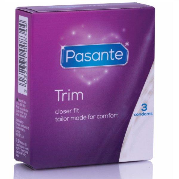 Pasante Thin Trim – prémium vékony óvszer, 3 darabos