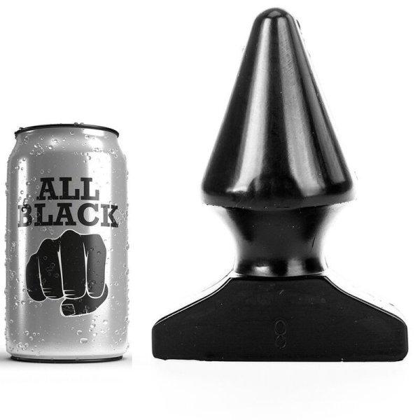 ALL BLACK – 17 cm-es prémium análdugó