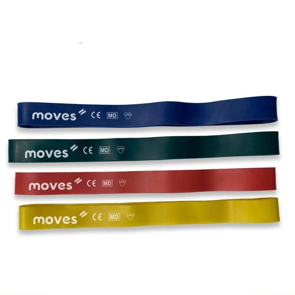 Moves Loop Set erősítő gumiszalag hurok készlet | 1.9-16.7kg | 1-1 sárga -
kék erősségből 