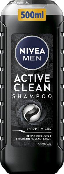 Nivea Mélytisztító sampon Men (Active Clean Shampoo) 500 ml