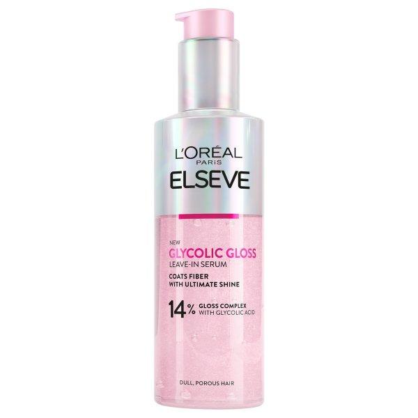 L'Oréal Paris Öblítést nem igénylő hajfényesítő szérum Elseve
Glycolic Gloss (Leave-In Serum) 150 ml