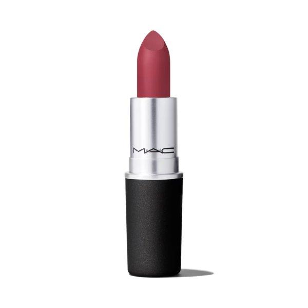 MAC Cosmetics Matt tápláló ajakrúzs Powder Kiss (Lipstick) 3 g Burning Love