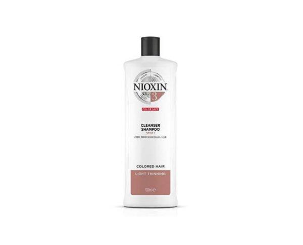 Nioxin Sampon vékonyszálú, enyhén elvékonyodó festett hajra System 3
(Shampoo Cleanser System 3) 1000 ml
