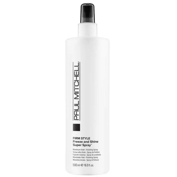 Paul Mitchell Hajlakk maximális fixálással Firm Style Freeze and Shine Super
Spray (Maximum Hold Finishing Spray) 500 ml