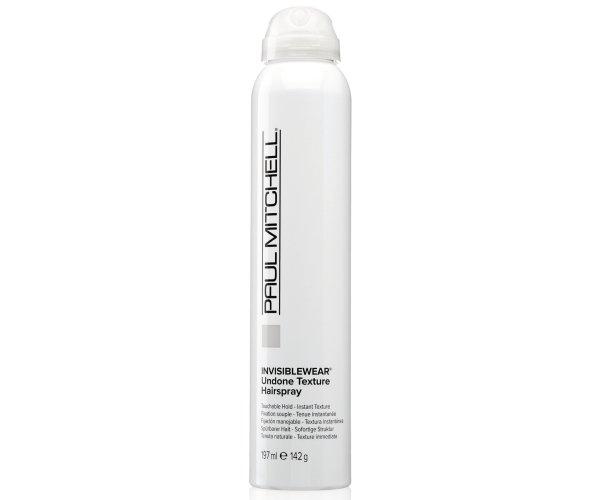Paul Mitchell Volumennövelő hajlakk Invisiblewear® Undone Texture (Hairspray)
197 ml