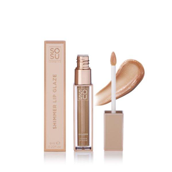 SOSU Cosmetics Szájfény Shimmer (Lip Glaze) 6 ml Golden